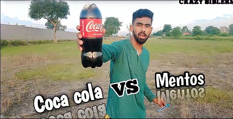 Coca cola vs mentos science experiment| Crazy siblers