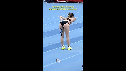 Beautiful woman long jump 🇷🇴 Diana#shorts