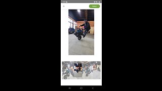 Little stunt session indoors on the Kawasaki Z125