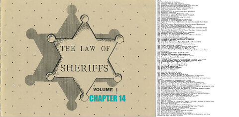 The Law of Sheriffs Chapter 14