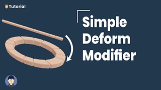 How to use the simple deform modifier in Blender [3.3]