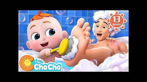 Let's Take a Bath | Bath Song | Fun Bath Time Song + More Baby ChaCha Nursery Rhymes for Toddlers