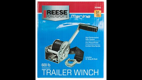 Review Reese Powersports 7019400 Marine Winch (600 Lb.)