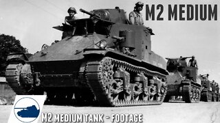 Rare M2/M2A1 medium tank Footage.