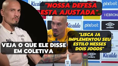 MAICON: Defesa do Santos esta ajustada | Lisca tem um sistema de jogo definido para defesa do Santos