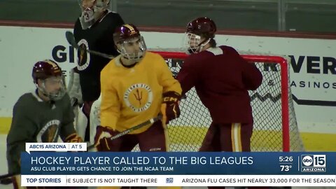 ASU club hockey player called up to NCAA roster