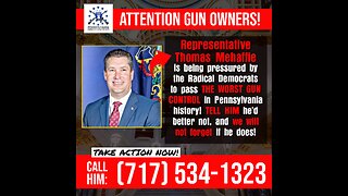 Thomas Mehaffie - The Deciding Vote on Gun Control in Pennsylvania?