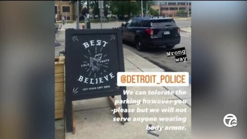 Detroit ice cream shop defends online post saying police in body armor won't be served