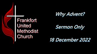 Why Advent