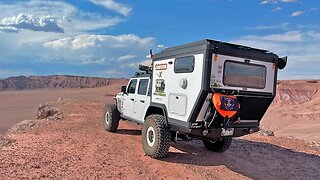 MY CAMPER IS DONE! - Day 1 Living out of my Jeep Gladiator Custom Pop Up Truck Camper