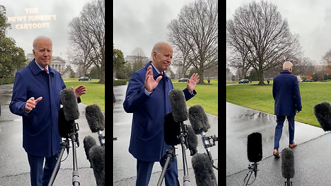 Apotheosis of transparency: Biden walks to reporters but instantly changes his mind to 'Nah' & walks away to depart on another weekend vacation.