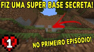 CONSTRUI MINHA BASE SECRETA NO PRIMEIRO EPISÓDIO! - Minecraft Bedrock Edition Com YOUTUBERS!