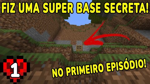 CONSTRUI MINHA BASE SECRETA NO PRIMEIRO EPISÓDIO! - Minecraft Bedrock Edition Com YOUTUBERS!