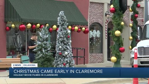 Christmas movie being filmed in Claremore