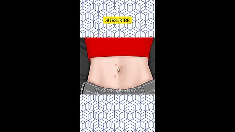 ASMR Remove Navel Stone Animation | #satisfying #asmr #asmrsounds #animation #skincare