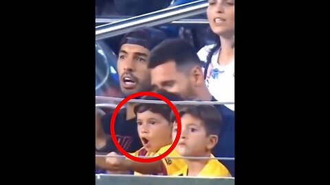 Messi's son is a fan of Ronaldo 🤫🤫😁😁