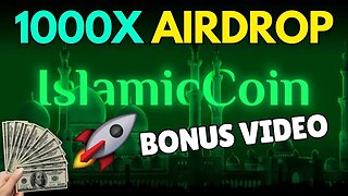 Islamic Coin Airdrop - Bonus Video | 1000X ISLM crypto by HAQQ Network