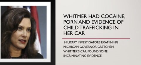 MICHIGAN GOVERNOR GRETCHEN WHITMER - Evidence of Child Trafficking: GITO BOUND !!!