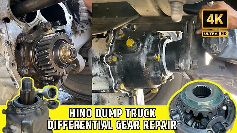Hino Truck Differential Gear Repair Full Process Video | Resolve Truck Vibration While Driving