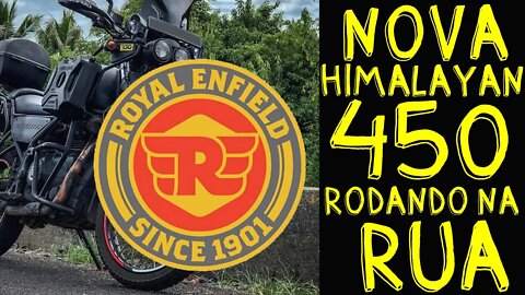 Agora você vai LARGAR sua Moto CUSTOM de vez. ELA APARECEU: Nova HIMALAYAN 450 RODANDO na RUA