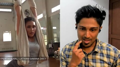 AYU TING-TING PERTAMA KALI AERIAL DANCE MARAH-MARAH MAU PULANG! REACTION