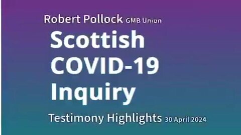 Scottish Covid Inquiry - "Toe tagging"