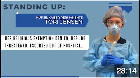 Brave Nurse, Tori Jensen Escorted Out of Kaiser Permanente Hospital