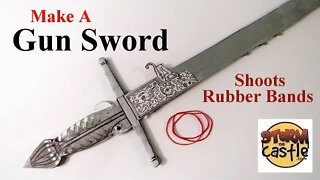 Cardboard Project: Make a 16th century Gun Sword that shoots rubber bands