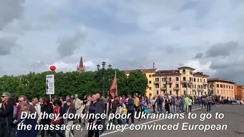 In Italy, Protestors March To A Rally Against The Polices Of NATO & The US: "NATO is a killer"