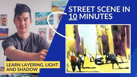 Paint a Simple Street Scene: Understanding Light and Shadow
