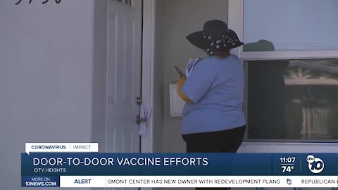 City Heights group goes door-to-door to encourage vaccines