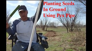 Planting Seeds In Ground Using Pex Pipe