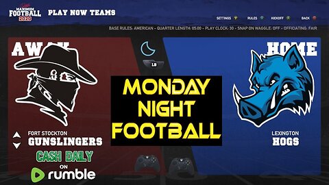MONDAY NIGHT FOOTBALL with Cash Daily: Episode 1