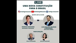 Urgente: Live do principe Luiz Philippe sobre a Nova Constituição