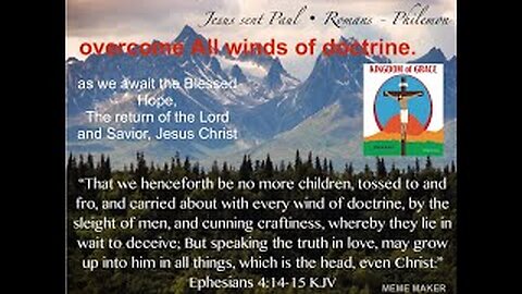 Winds of doctrine as we await the blessed hope.