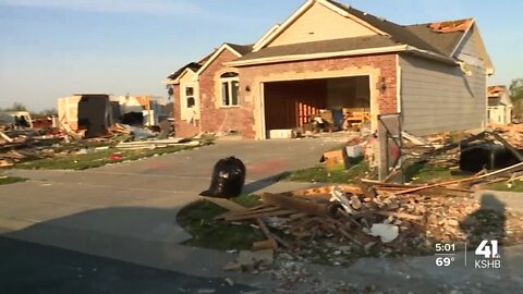 Residents of Andover, Kansas continue clean up from Friday's tornado