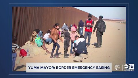 Yuma mayor: US responding to border, emergency easing