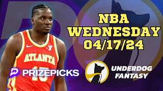 #PRIZEPICKS | #UNDERDOGFANTASY BEST PICKS FOR #NBA WEDNESDAY | 04/17/24 | #BASKETBALL | TODAY |