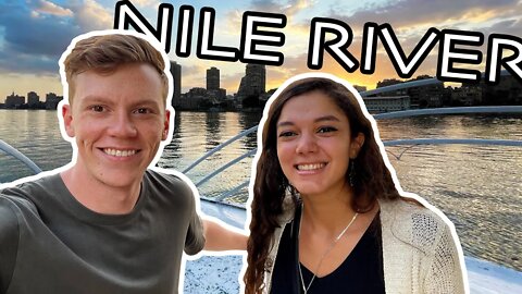 Felucca Ride on the NILE RIVER in Cairo, Egypt رحلة فلوكا في النيل Travel Vlog