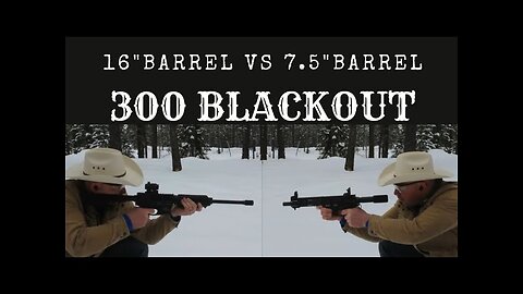 300 Blackout 7.5" vs 16": Does Barrel Length Matter? (Part 1)