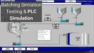 PLC Simulation Testing Using FactoryTalk View Studio | Batching PLC Day-45