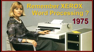 Computer History: Word Processing Computer 1975 XEROX 800 promo film; microcomputer secretary types