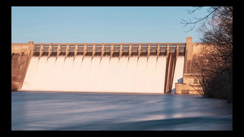 Bull Shoals Dam Flood Gates Open