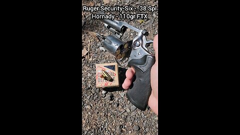 Ruger Security-Six - .38 Spl Chronograph (Hornady 110gr FTX Critical Defense)