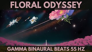 1 Hour of Spiritual Relaxing Music on a journey through space, Gamma Binaural Beats 55 Hz