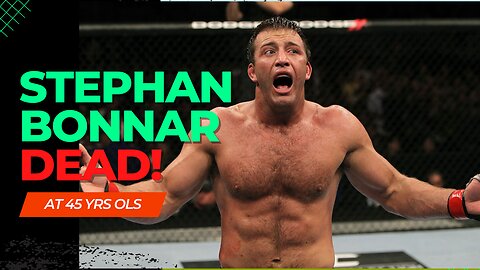 UFC Hall Of Famer Stephan Bonnar Dead! - Praying For The Future Of America 12/27/2022