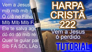 Harpa Cristã 222 - Vem a Jesus, ó perdido - Cifra melódica