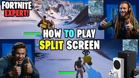 FORTNITE - HOW TO SETUP SPLIT SCREEN on Xbox Series X|S 🔥