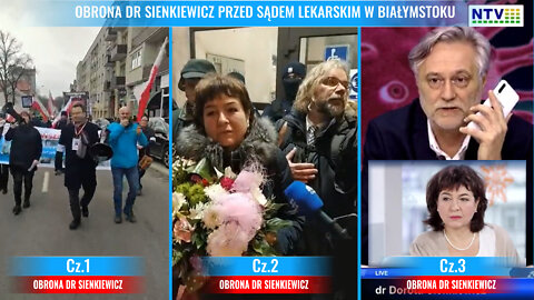 Obrona dr Doroty Sienkiewicz prezesa PSNLiN przed represjami Sądu Lekarskiego w Białymstoku