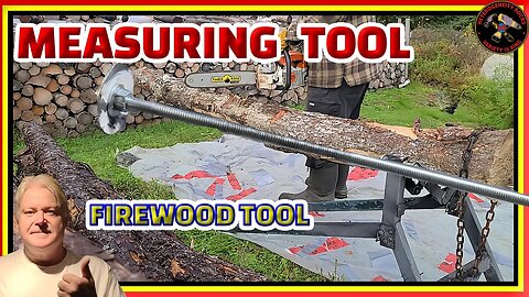 How to cut your firewood the same size every time. Make this tool. #firewood #chainsaw